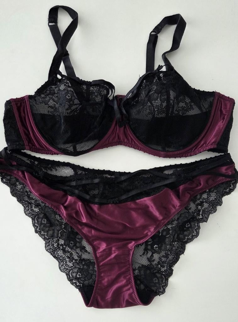Aubade Lingerieset 100/E Cup, Aubade, Ophalen of Verzenden, Zwart, Setje