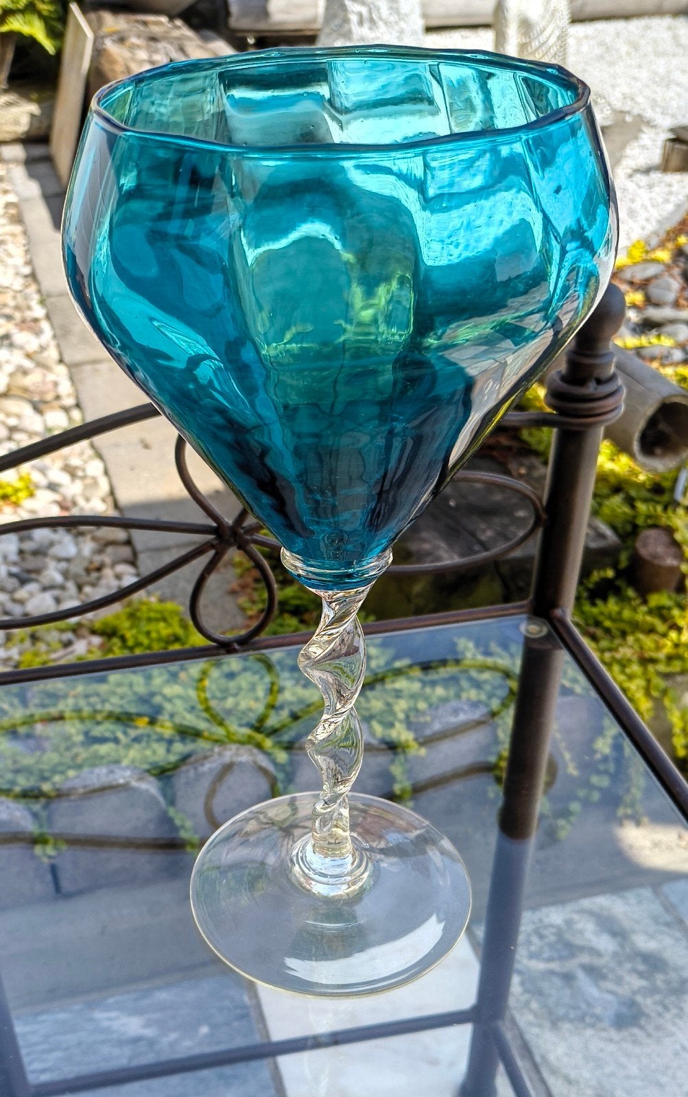 Vase bleu ciel 32cm, Enlèvement