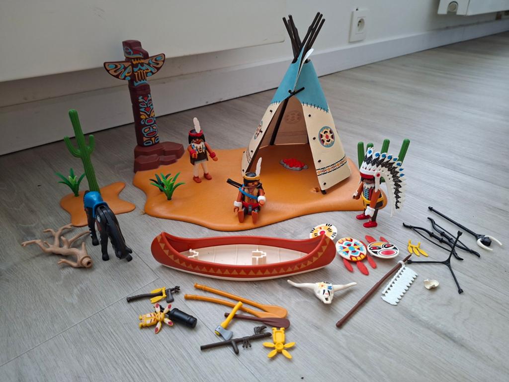 Playmobil indianen 4012, Ophalen