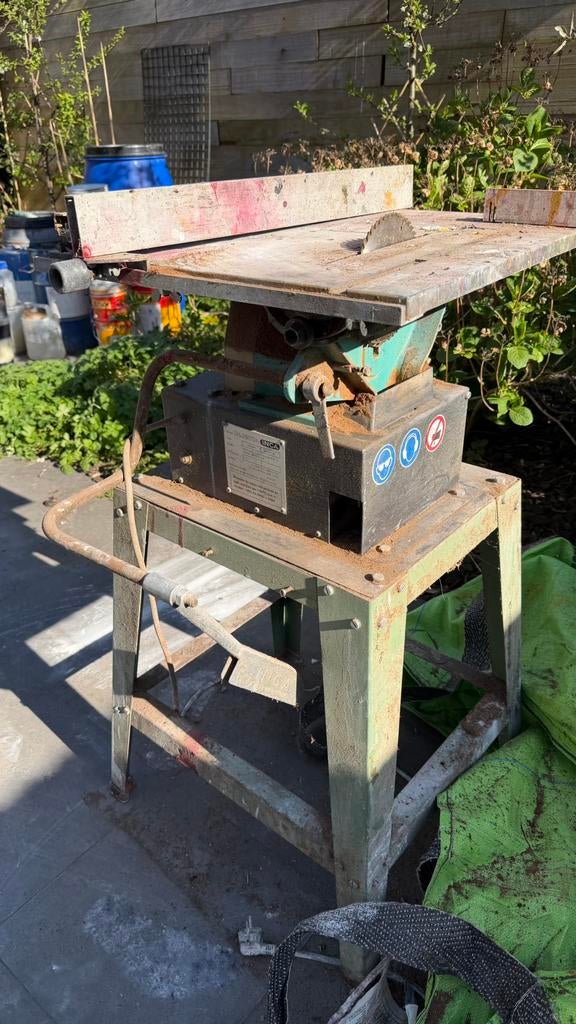 Tafelzaag inca compact 230v,, Doe-het-zelf en Bouw, Ophalen, Gebruikt