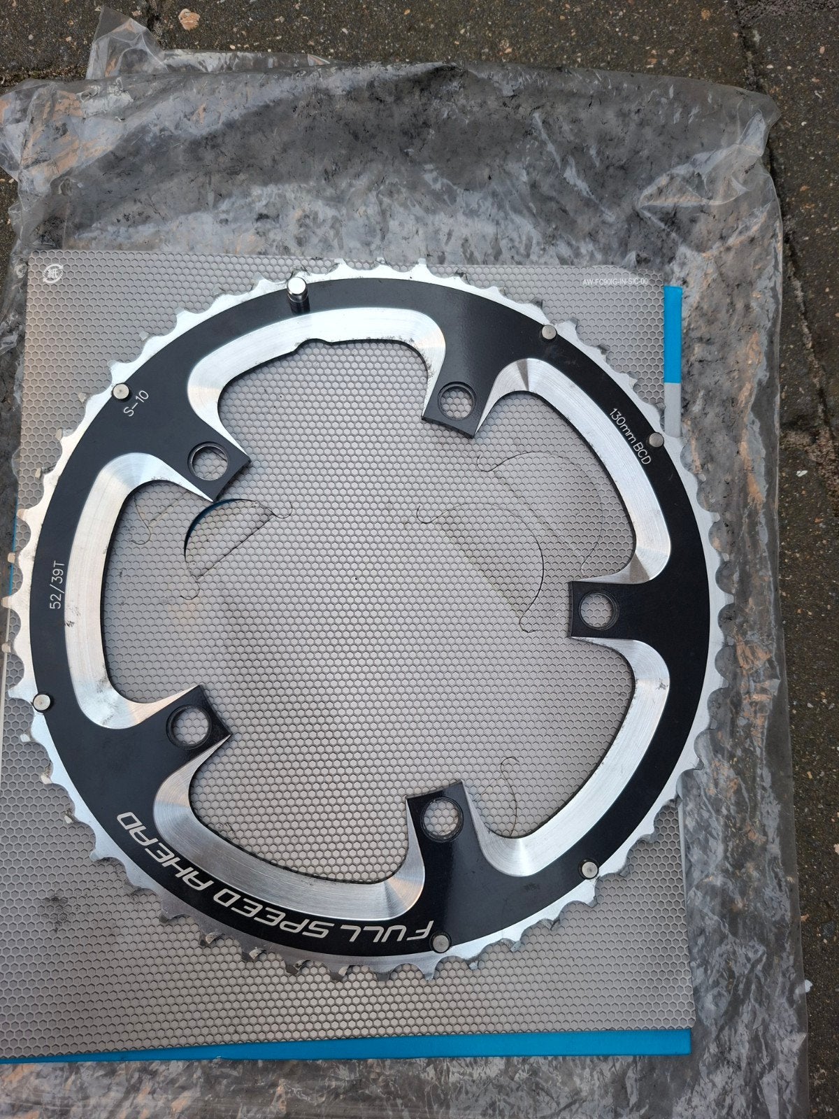 Kettingbladen/Cassette/Crank., Pédalier ou Pédales, Enlèvement, Utilisé, Aluminium