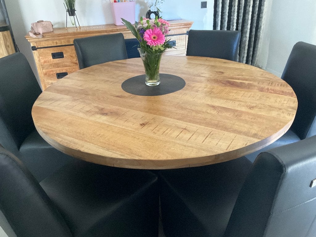 Eettafel, Enlèvement, Comme neuf, Rond