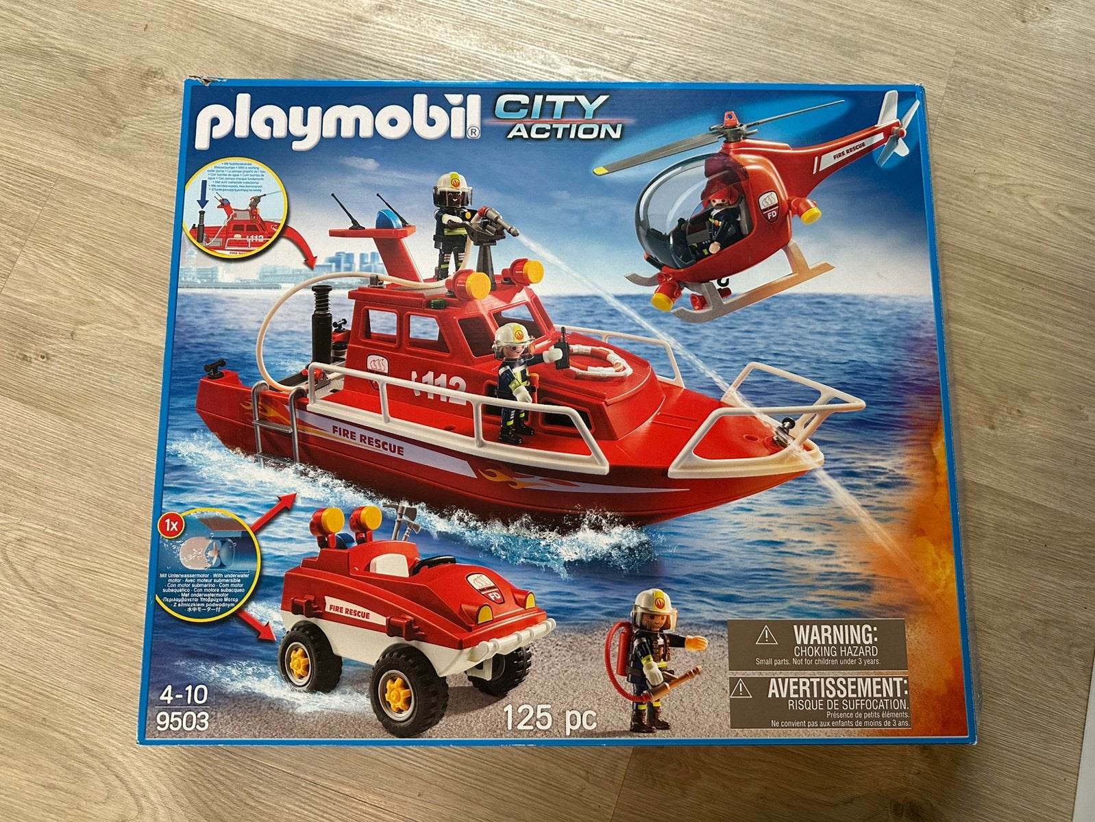 Playmobil 9503 - city action brandweer, Utilisé, Véhicule, City action, Kit complet