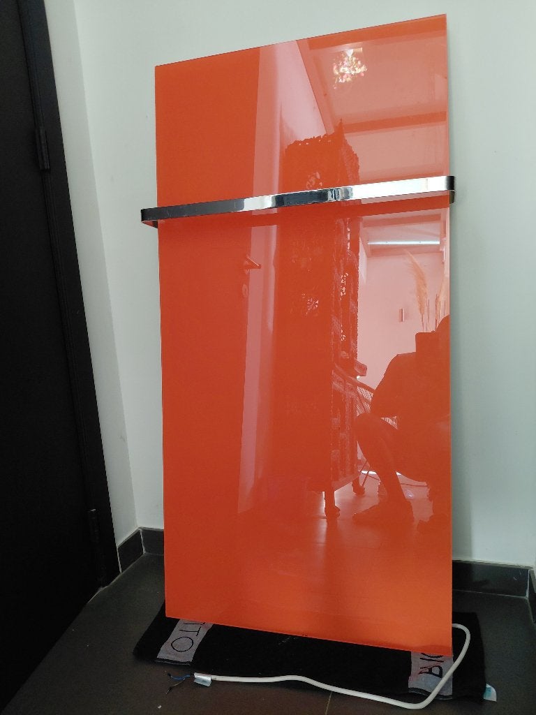 Luxe HORA Infraroodpaneel 750W Oranje met thermostaat, Doe-het-zelf en Bouw, 500 tot 800 watt, Zo goed als nieuw, 60 tot 150 cm