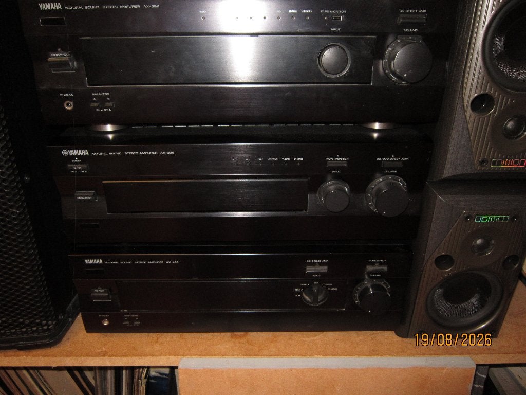 set yamaha te koop, TV, Hi-fi & Vidéo, Chaîne Hi-fi, Enlèvement, Comme neuf, Composants en vrac