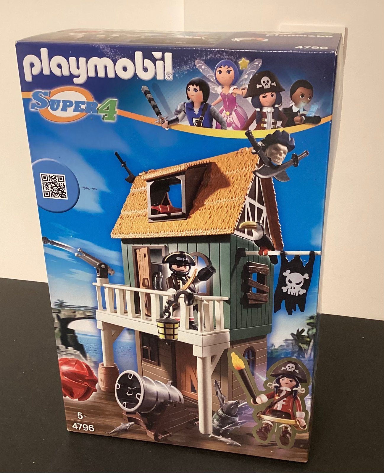 Playmobil 4796 :Super 4 Fort des pirates camouflé avec Ruby., Enlèvement ou Envoi, Neuf, Kit complet