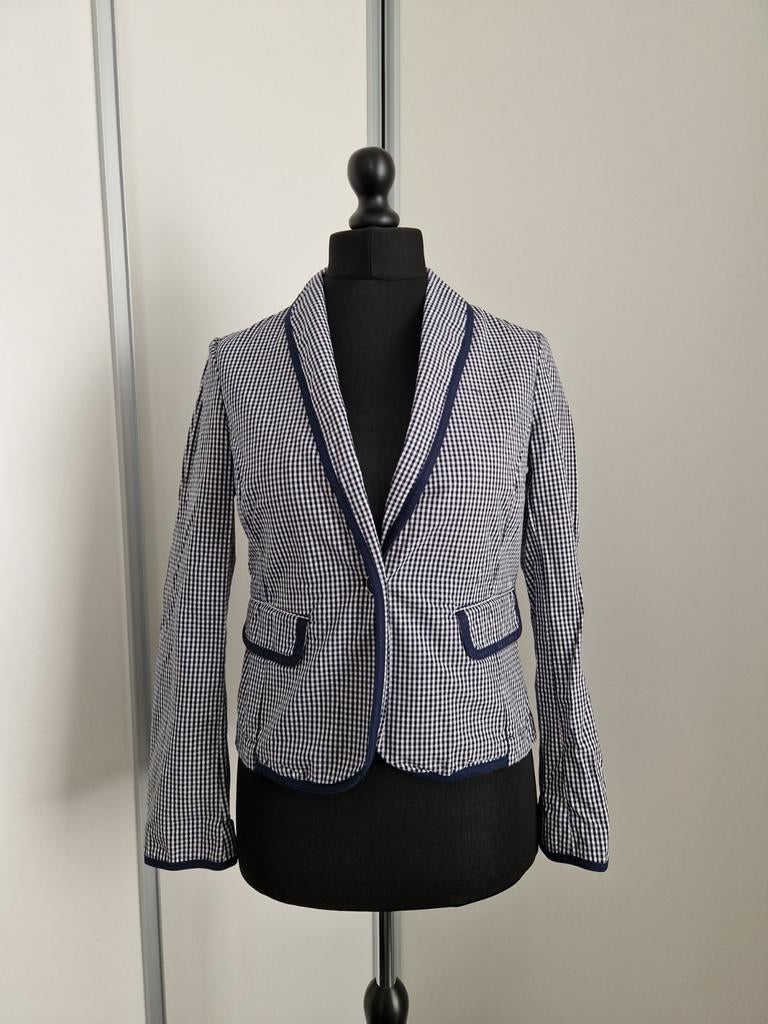 Blazer/tailleur/Veste, été, femme, à carreaux bleu&blanc, L, Vêtements | Femmes, Vestes & Costumes, Neuf, Costume ou Complet, Taille 38/40 (M)