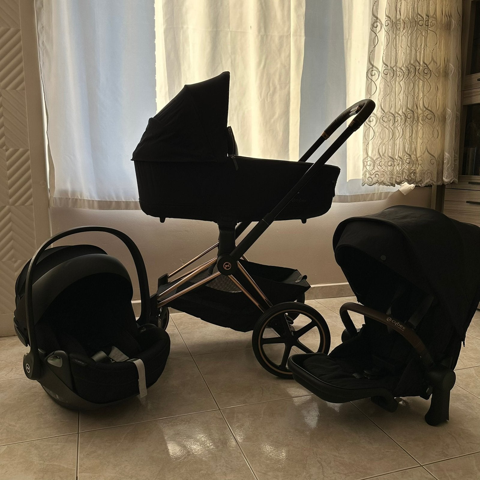 Cybex priam 4 . 3 in 1 rose gold, Enlèvement, Comme neuf