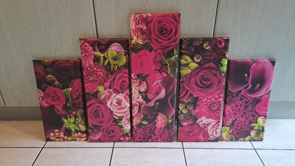 5 delig canvas, Antiek en Kunst, Ophalen