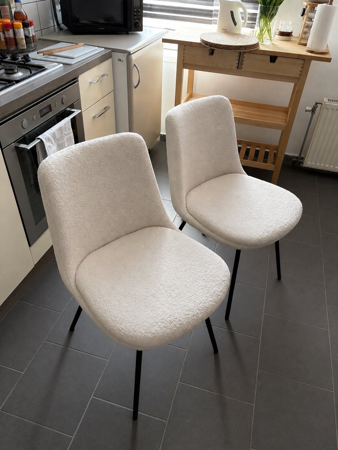 Lot de 4 chaises a vendre, Enlèvement, Comme neuf