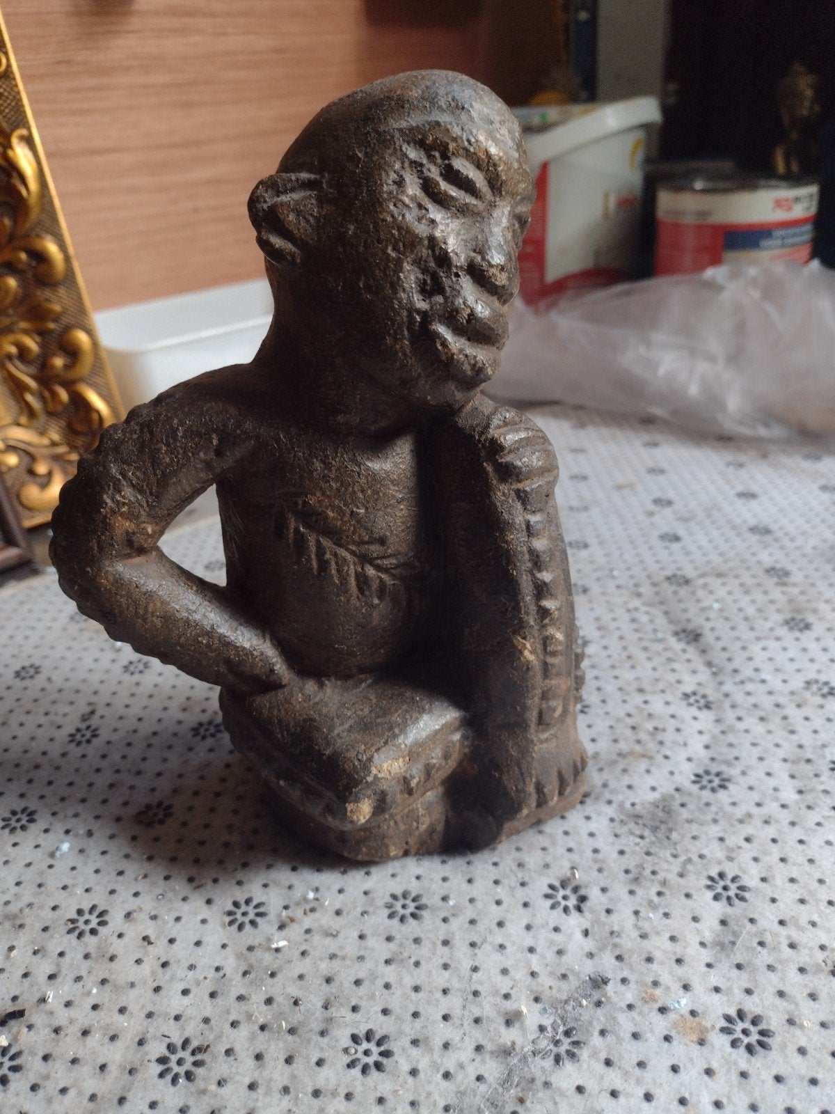 afrikaans stenen beeld, Antiek en Kunst, Ophalen of Verzenden, Beeld