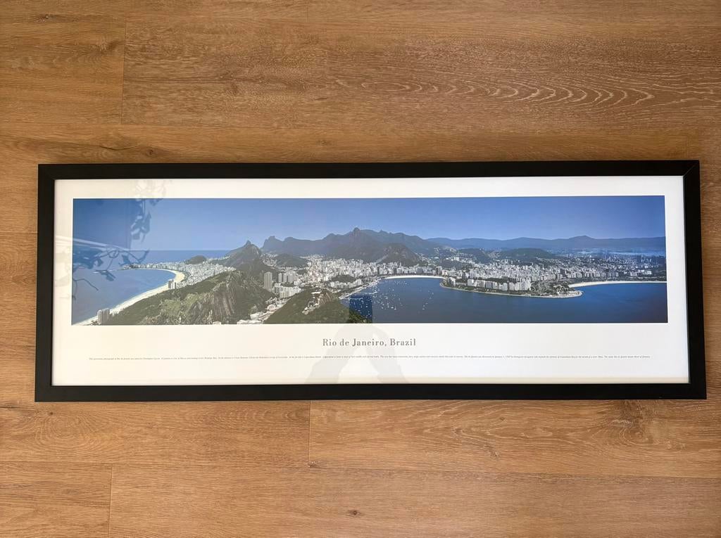 Cadre « Rio de Janeiro » 105 x 38, Moins de 50 cm, Comme neuf, Enlèvement, Bois