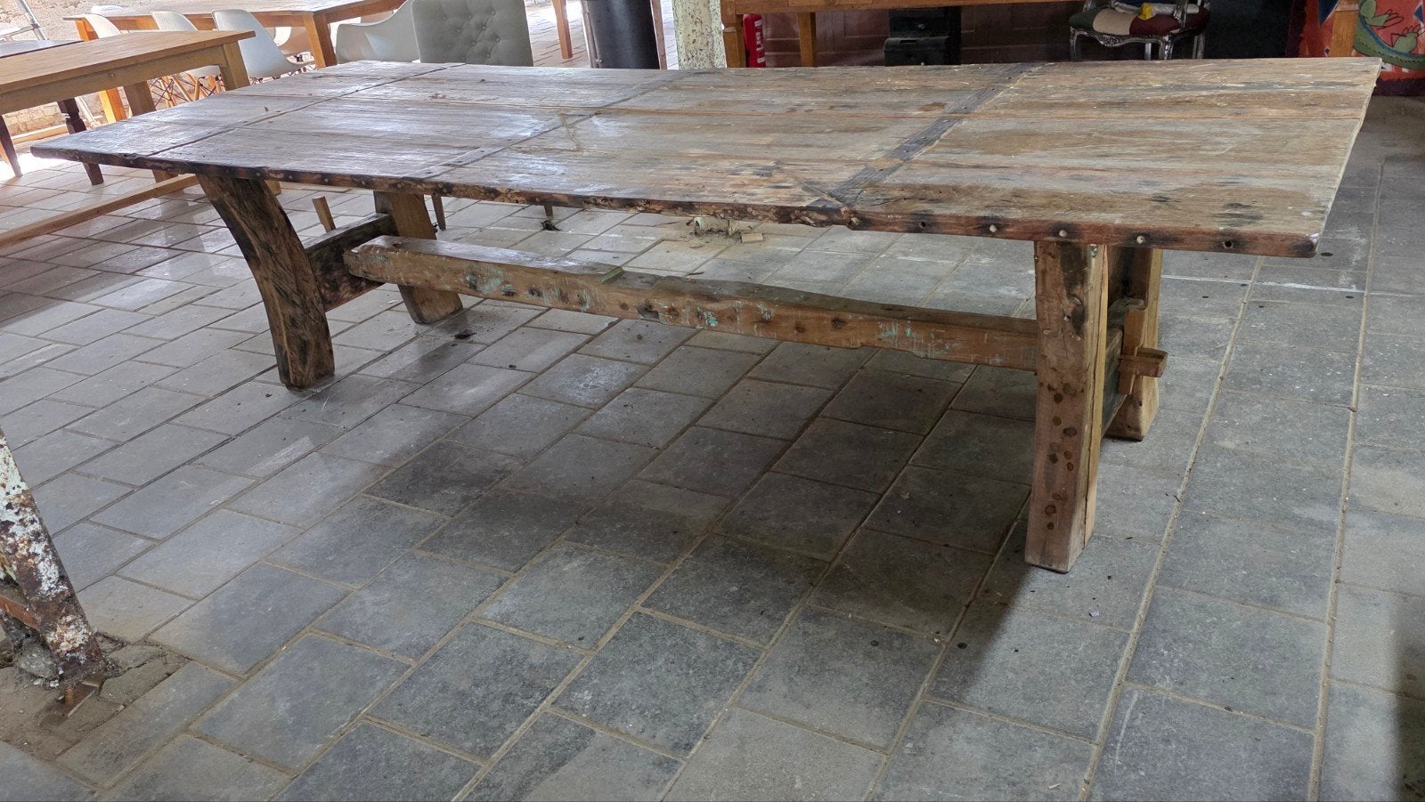 Ancienne table de ferme — rarement trouvée dans cet état, Enlèvement