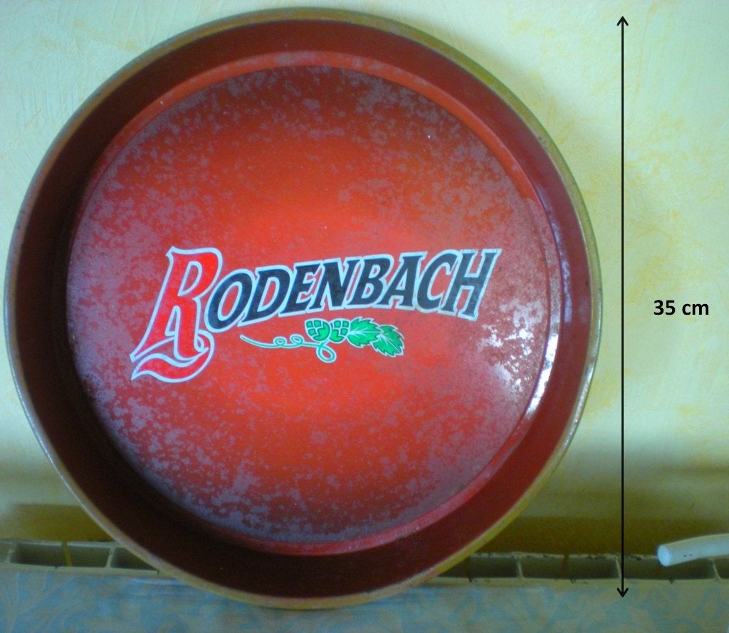 RODENBACH  Plateau  36 cm, Enlèvement ou Envoi, Utilisé, Panneau, Plaque ou Plaquette publicitaire