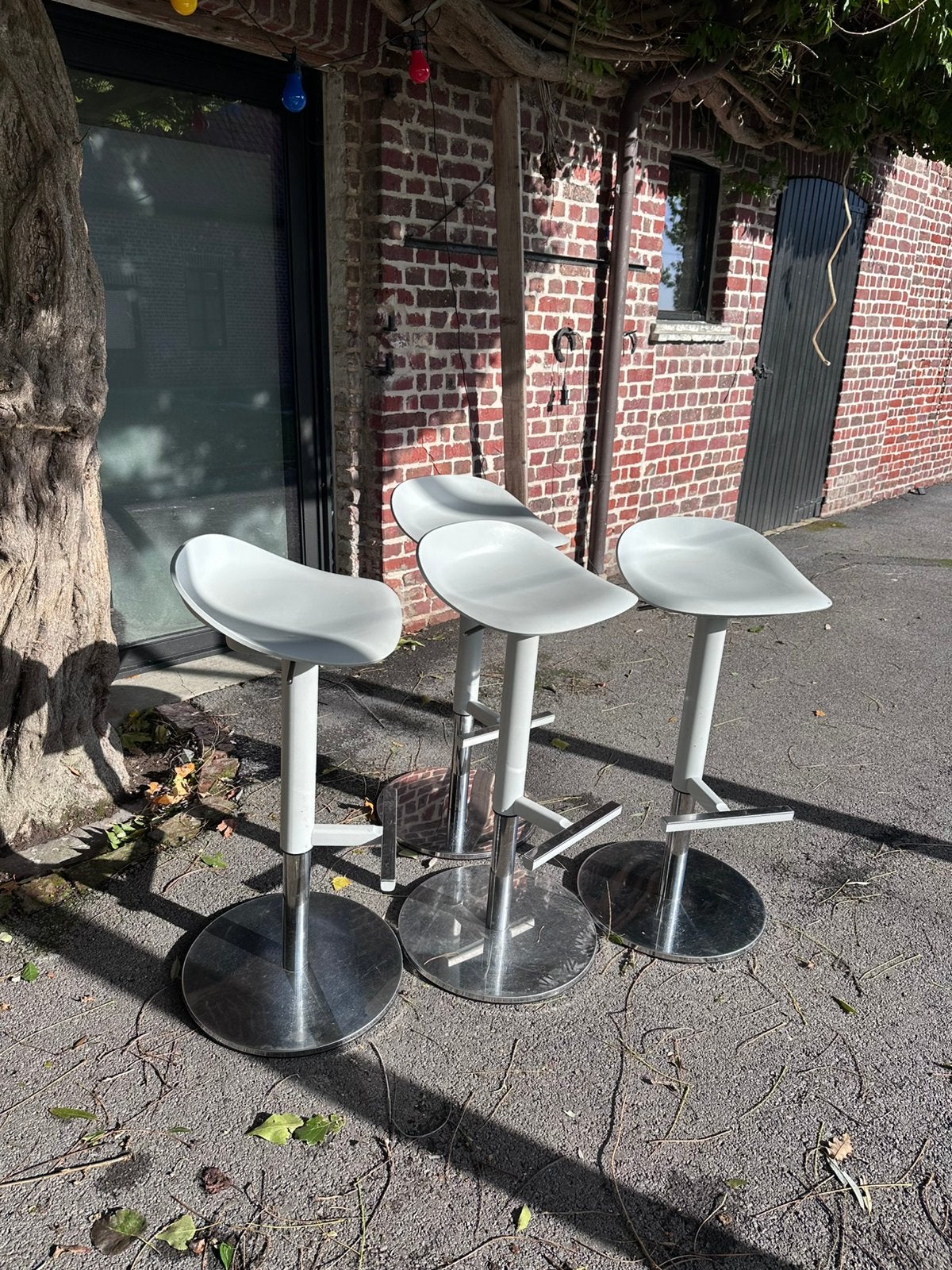 ikea janinge-barkruk-grijs, Ophalen, 60 tot 90 cm, Met voetsteun, 4 krukken