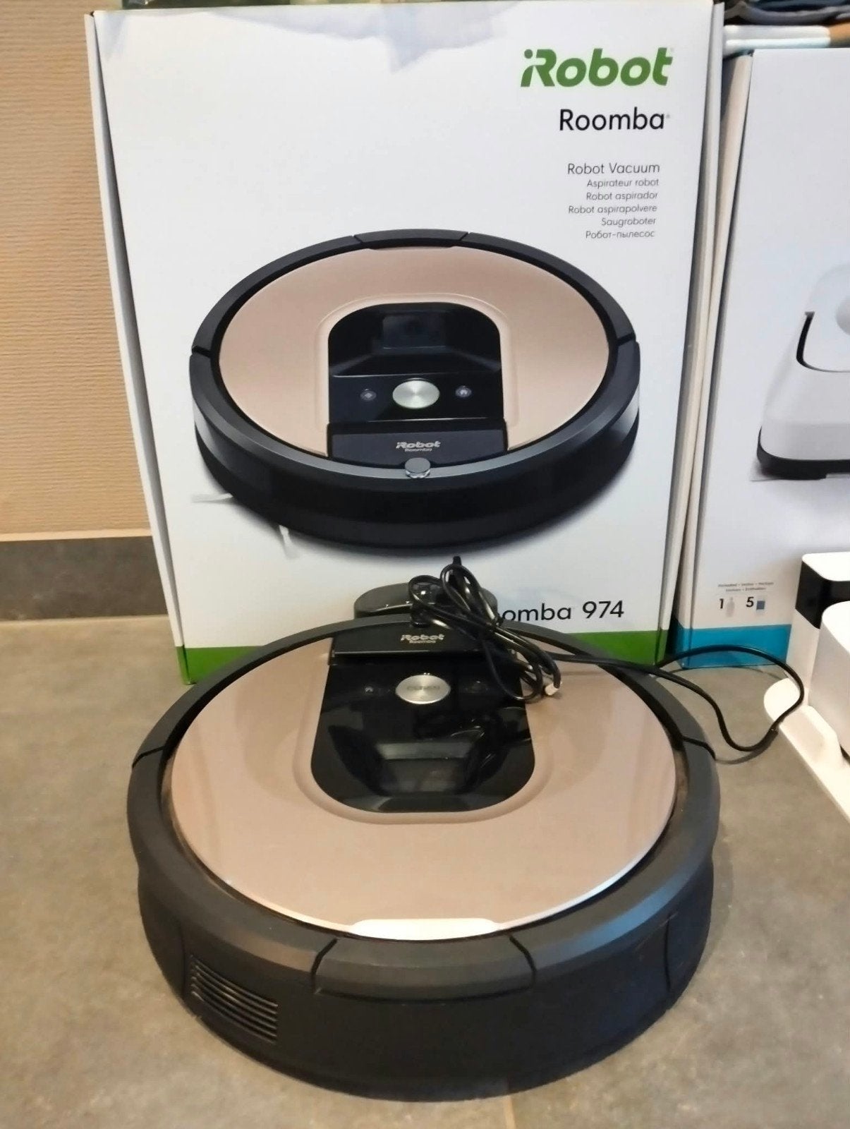 iRobot Roomba 974 + Braava jet m6 dweilrobot + accessoires, Ophalen, Gebruikt, IRobot, Robotstofzuiger