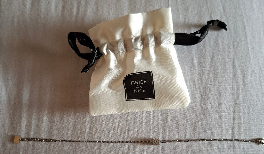 Twice as nice armband vierkant silver, Ophalen, Zo goed als nieuw, Zilver, Zilver