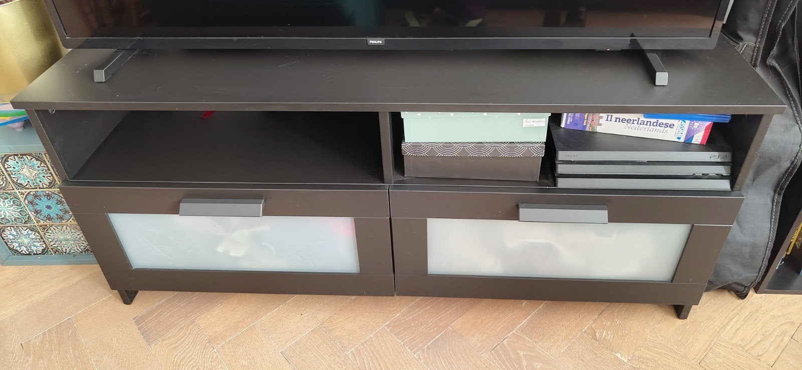 Meuble TV IKEA BRIMNES noir, Huis en Inrichting, Ophalen of Verzenden