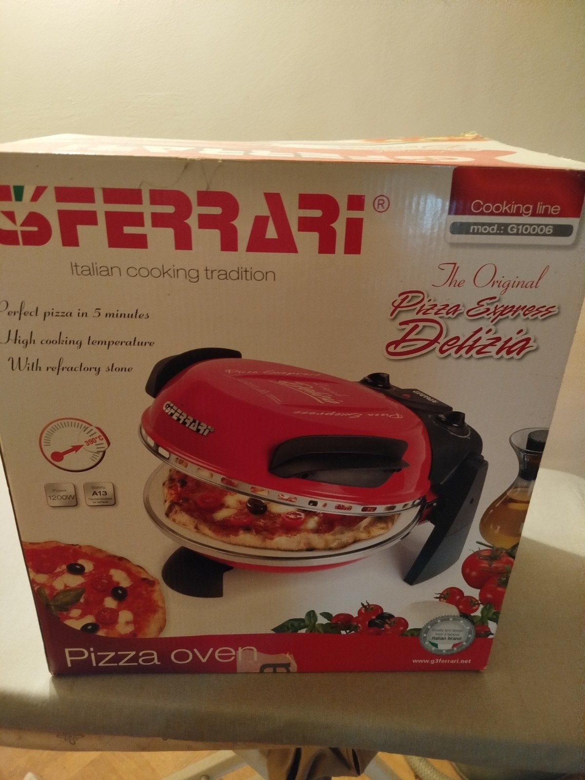Four à pizza G3 Ferrari, Enlèvement