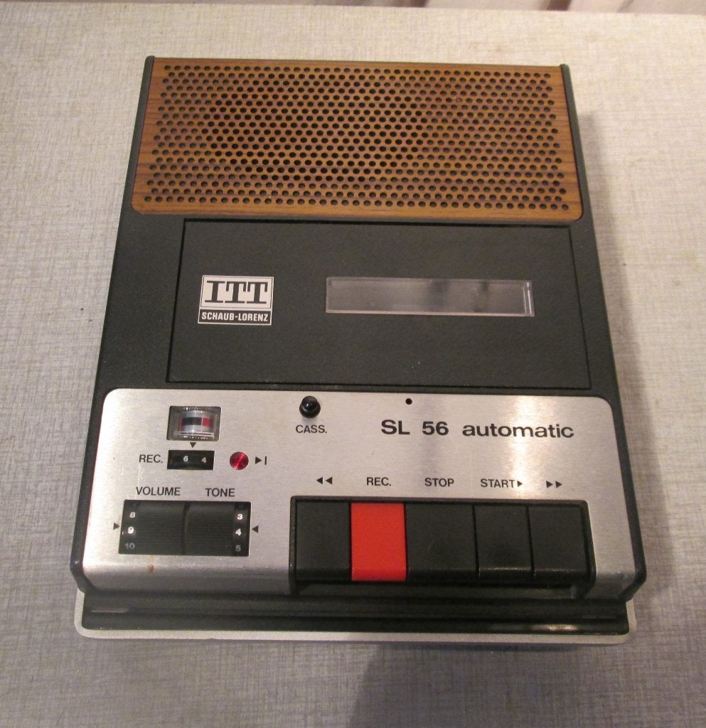 Retro Cassettespeler - ITT - SL 56 automatic, Audio, Tv en Foto, Cassettedecks, Ophalen of Verzenden, Enkel