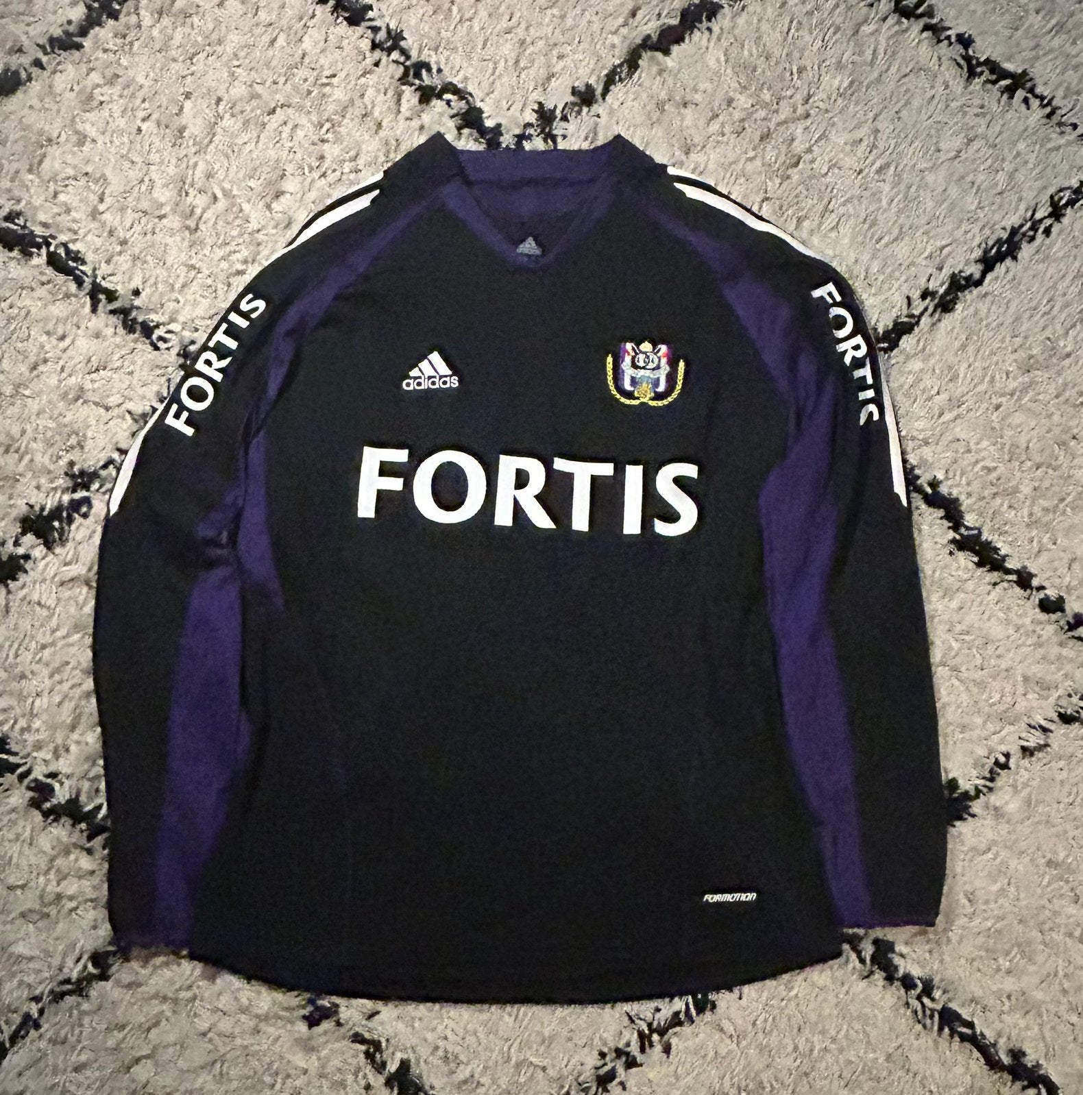 Origineel RSC Anderlecht Shirt – Pär Zetterberg #21   Worn), Taille L, Enlèvement ou Envoi, Comme neuf, Maillot