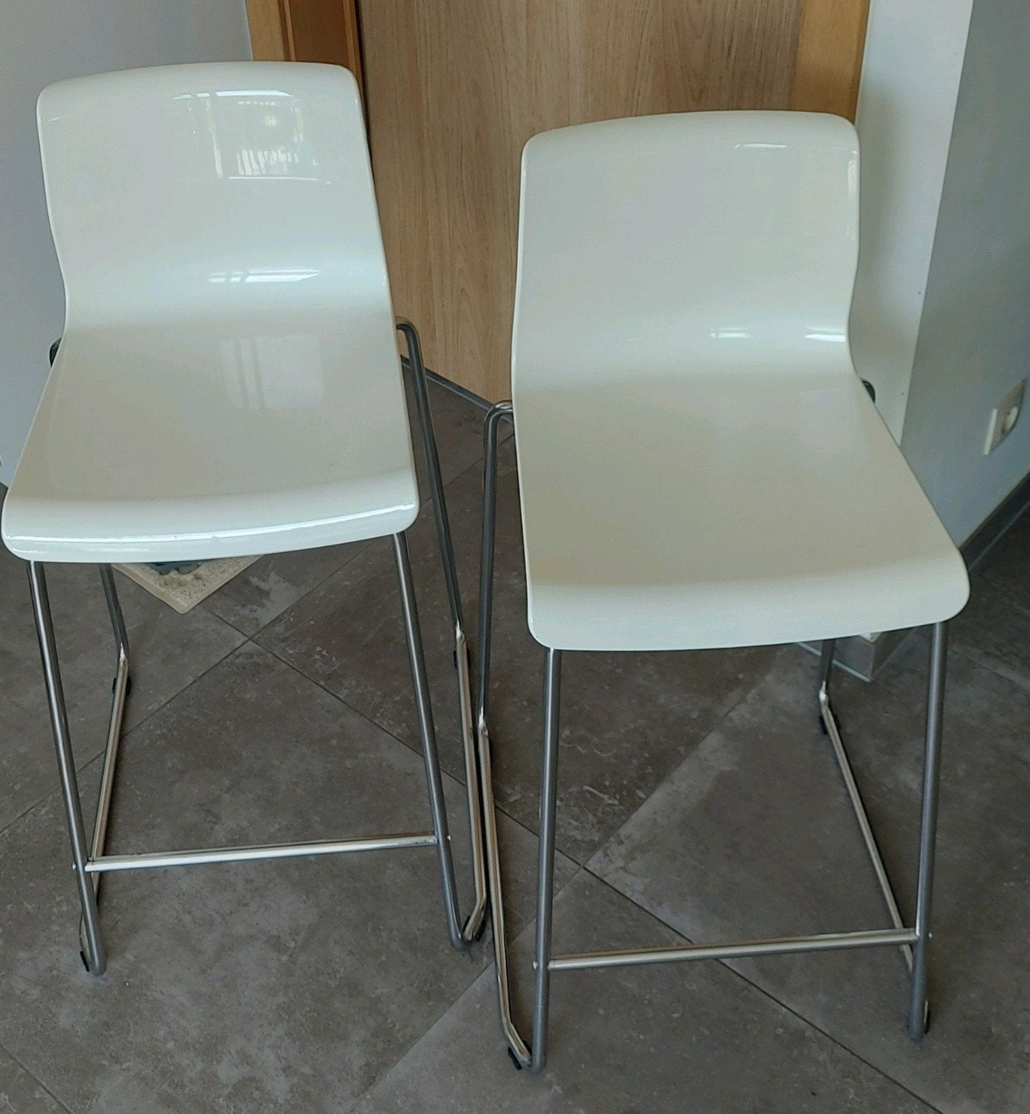 Ensemble de 2 tabourets de bar empilables, Maison & Meubles, Tabourets de bar, 2 tabourets, Enlèvement
