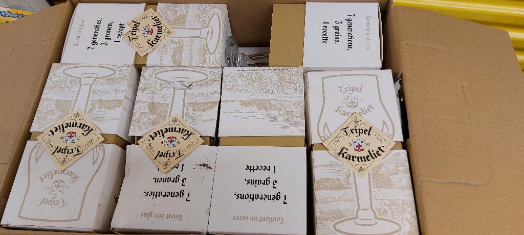 lot 18 x Glazen Tripel Karmeliet, Collections, Enlèvement, Neuf, Verre à bière