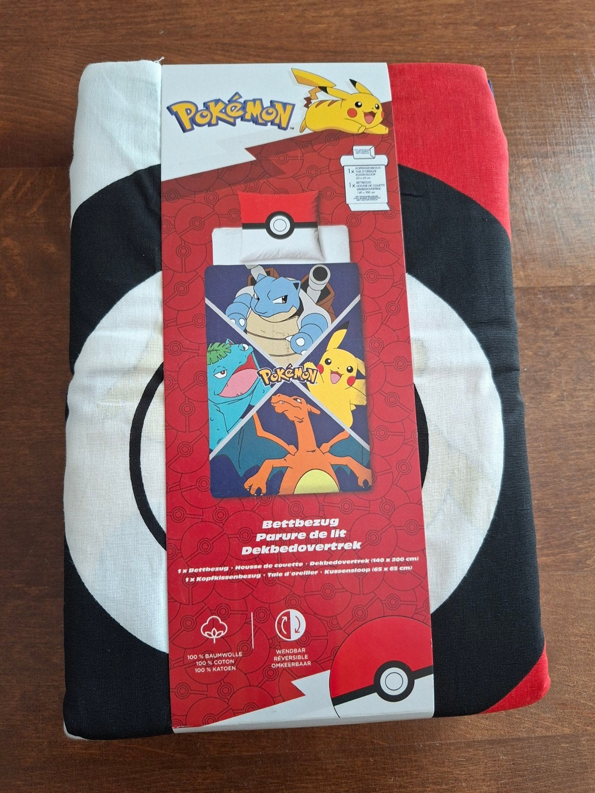 pokémon dekbedovertrek, Ophalen, Dekbedovertrek