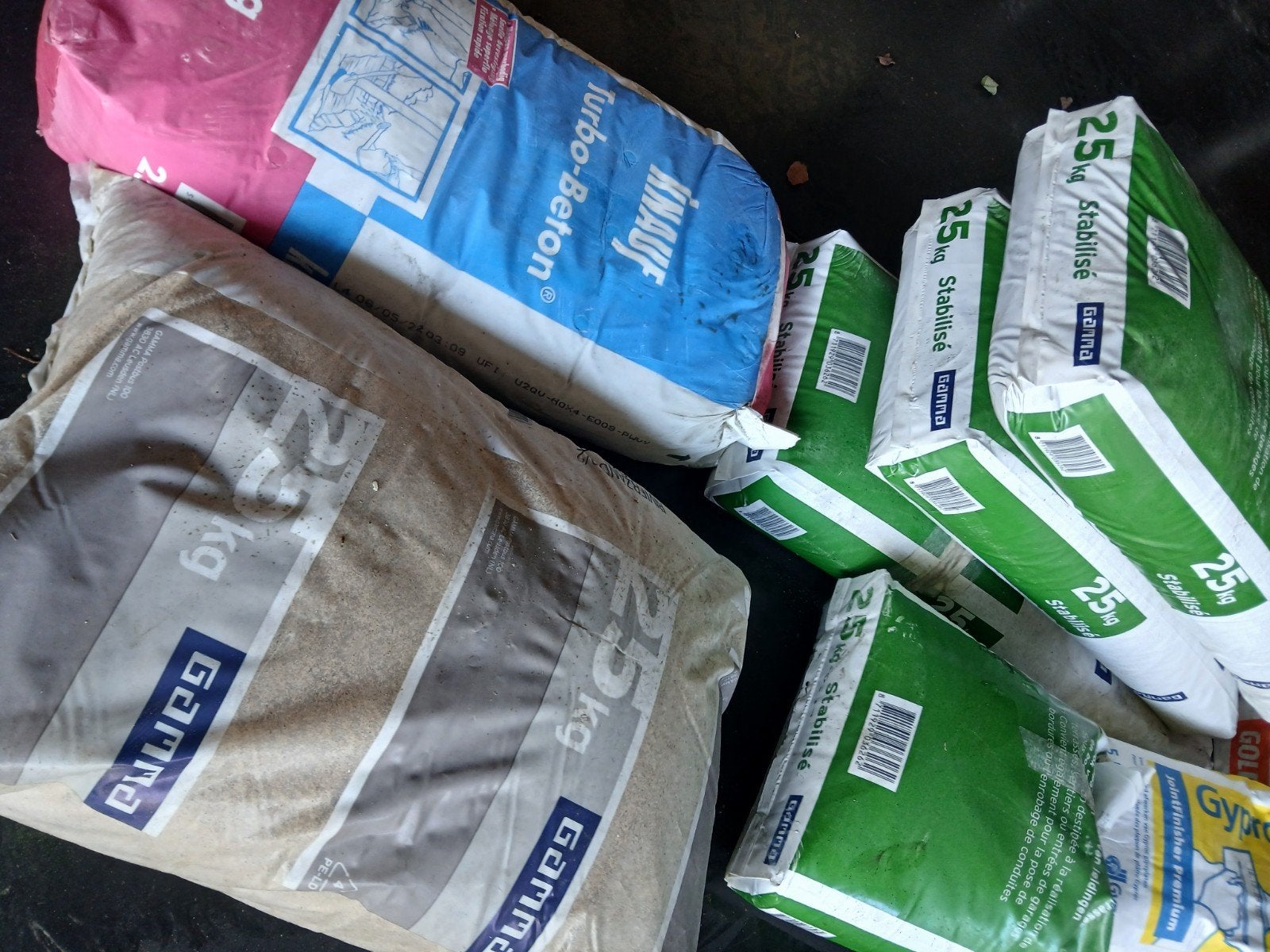 110 kilo cement  25 kg zand  knauf 10 kilo, Tuin en Terras, Ophalen of Verzenden