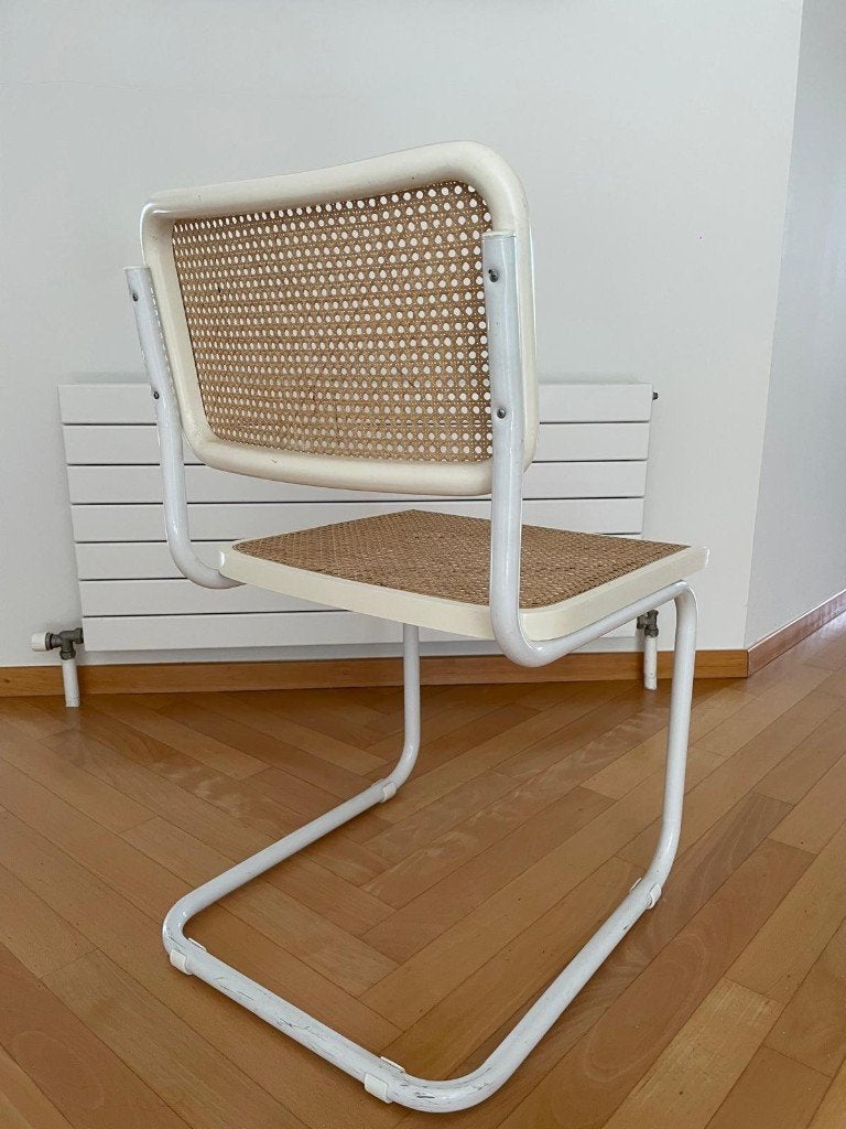 Set van 4 vintage Cesca / Breuer stoelen – Made in Italy, Maison & Meubles, Vintage Cesca / Breuer stijl, Enlèvement, Utilisé