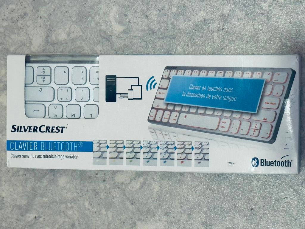 Clavier Bluetooth SILVERCREST neuf., Enlèvement, Azerty, Neuf, Sans fil