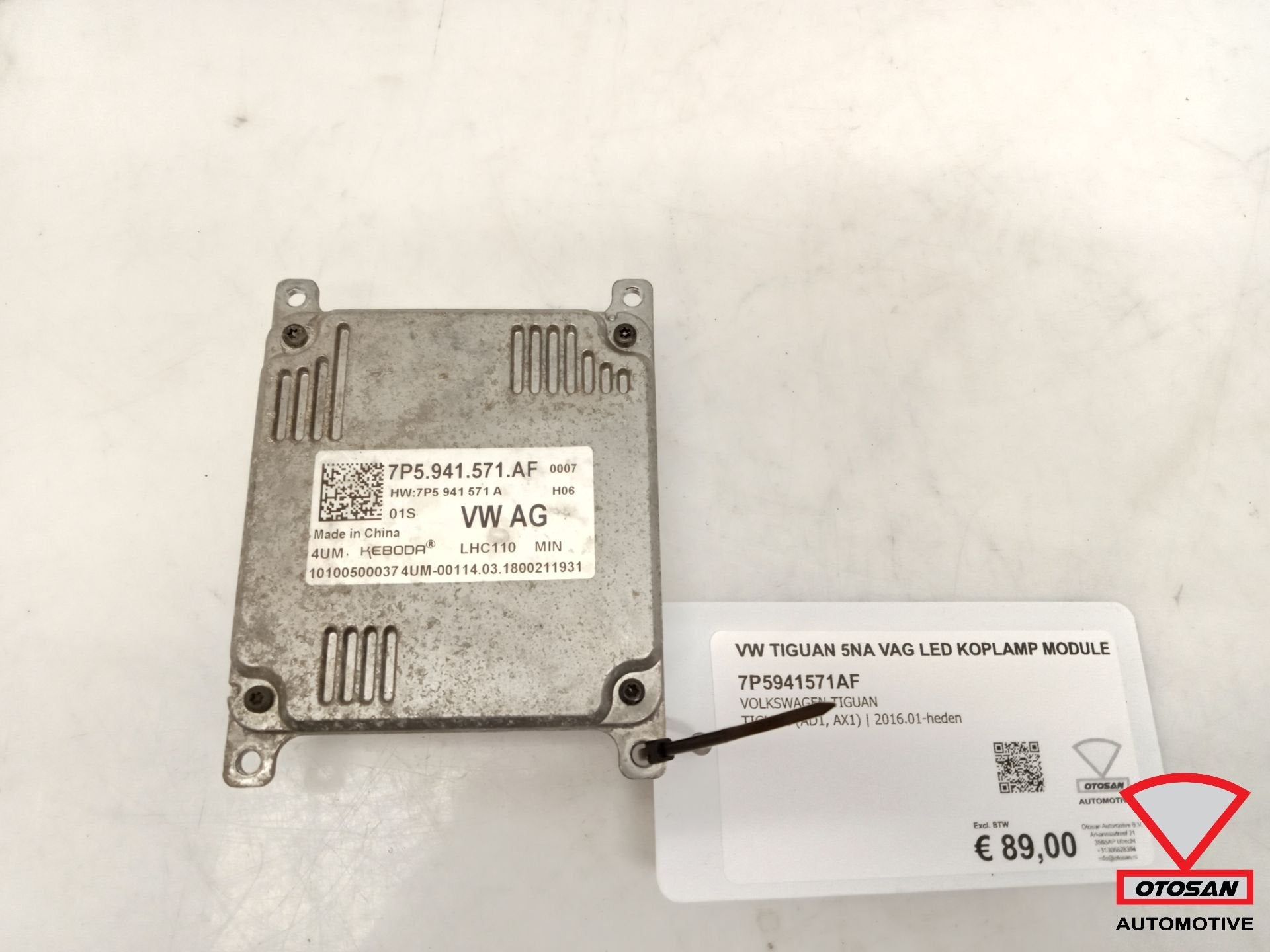 VW Tiguan 5NA VAG LED Koplamp Module 7P5941571AF, Auto-onderdelen, Gebruikt, Volkswagen, Volkswagen AG, Vw@volkswagen.de