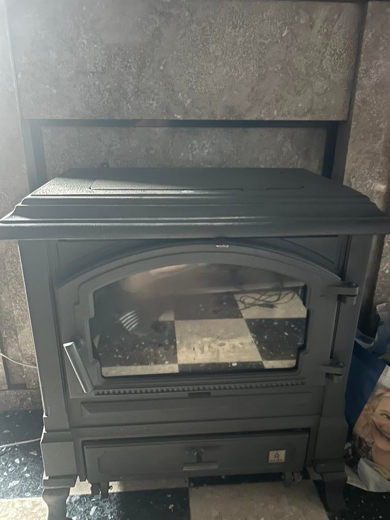 Nog goede staat, Huis en Inrichting, Kachels, Ophalen, Gebruikt, Vrijstaand, Hout