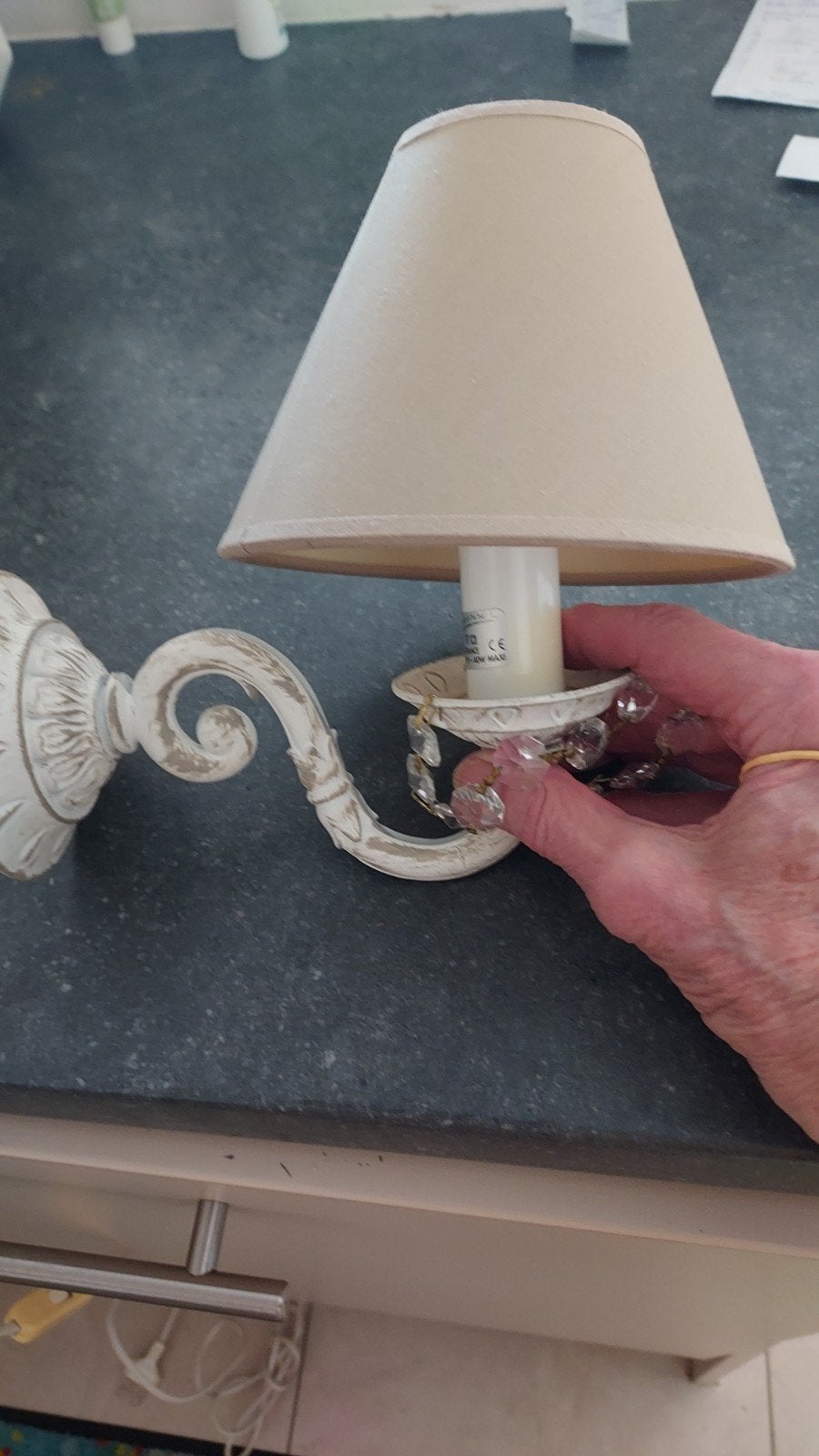 Wandlampje, Maison & Meubles, Lampes | Lustres, Synthétique, Enlèvement, Utilisé, E14 (petit)