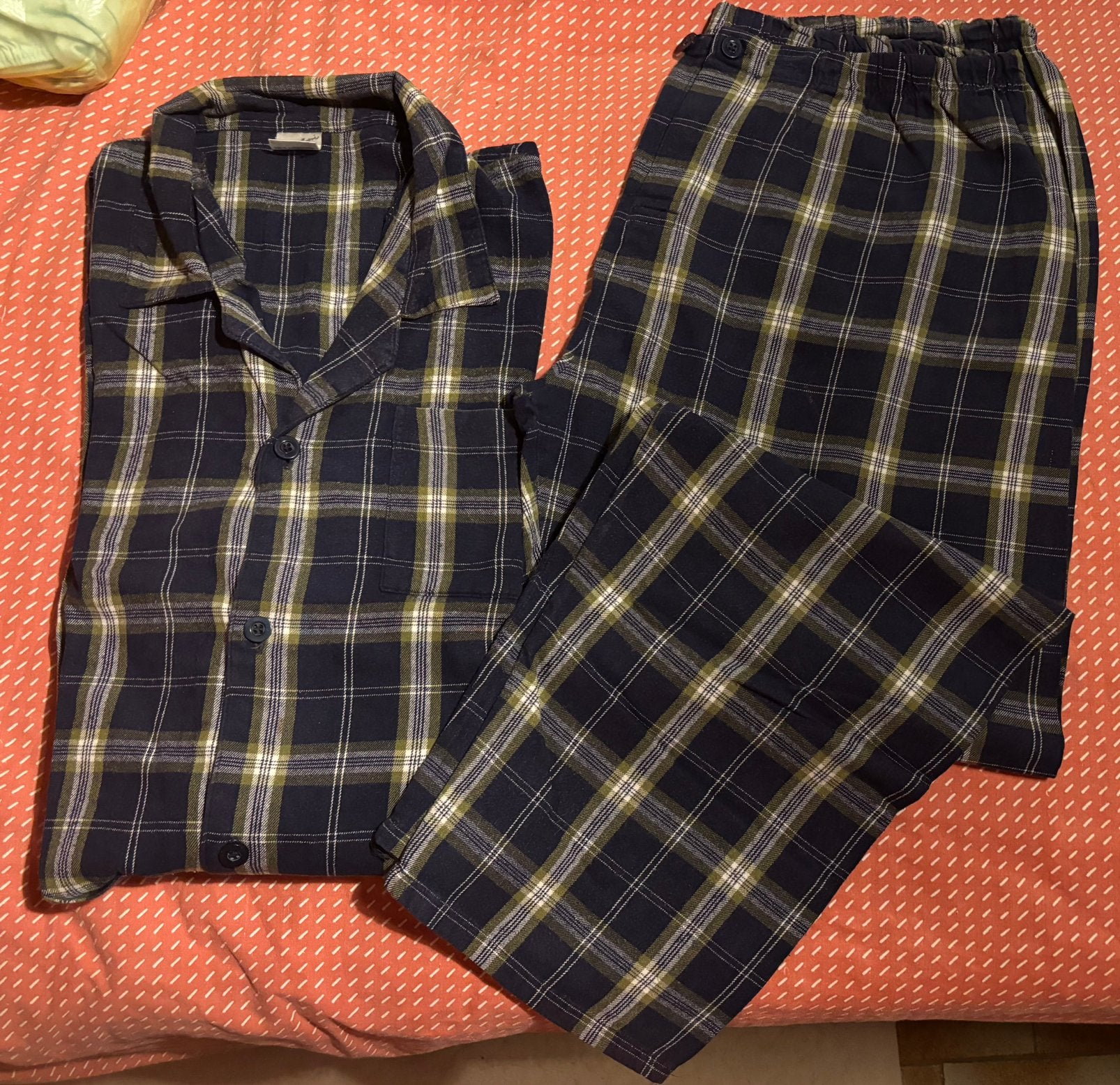 Flanellen heren pyjama XL, Kleding | Heren, Pyjama's, Ophalen of Verzenden, Gedragen, Maat 56/58 (XL)