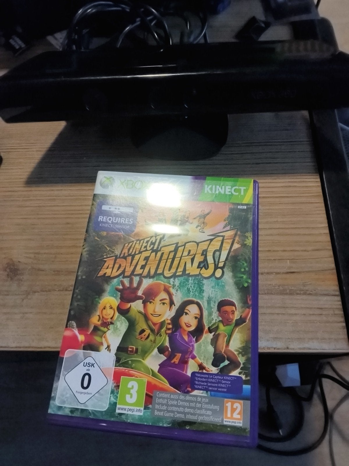 Kinect Adventures met Kinectsensor - Xbox 360, Games en Spelcomputers, Avontuur en Actie, 2 spelers, Ophalen of Verzenden, Zo goed als nieuw