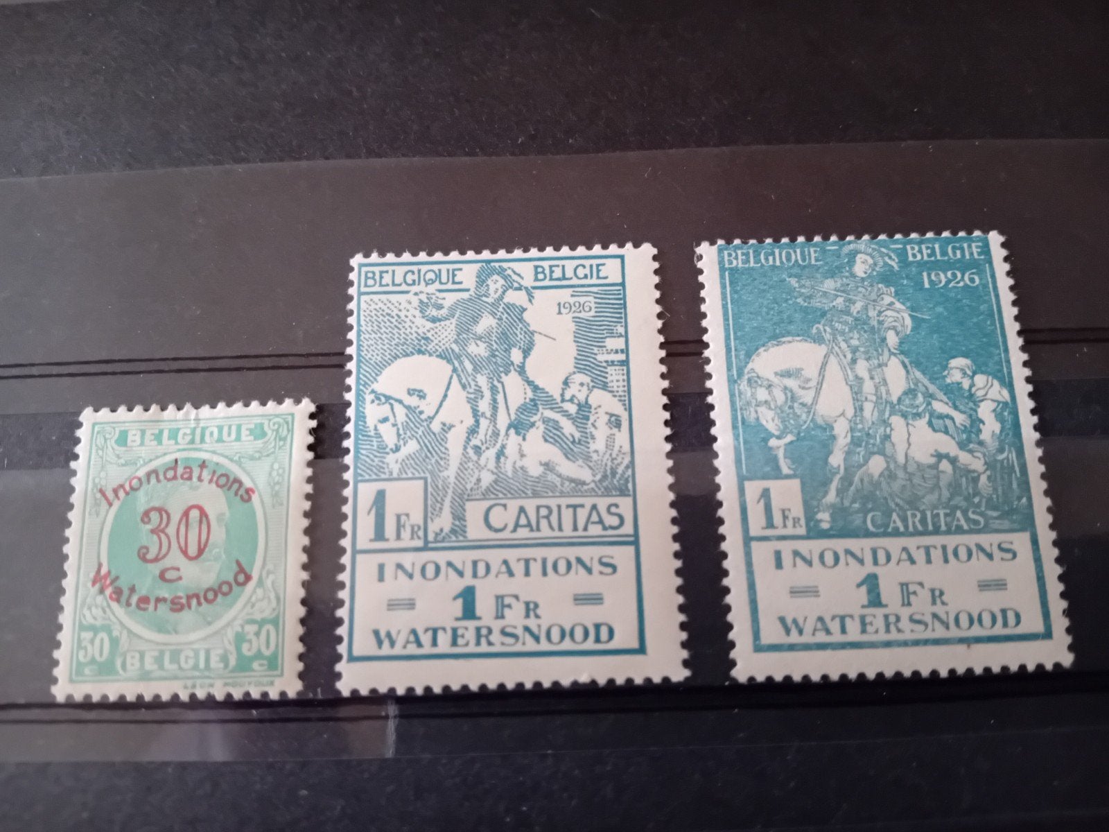 Timbres de Belgique n 237/239* lot 608B, Envoi, Neuf