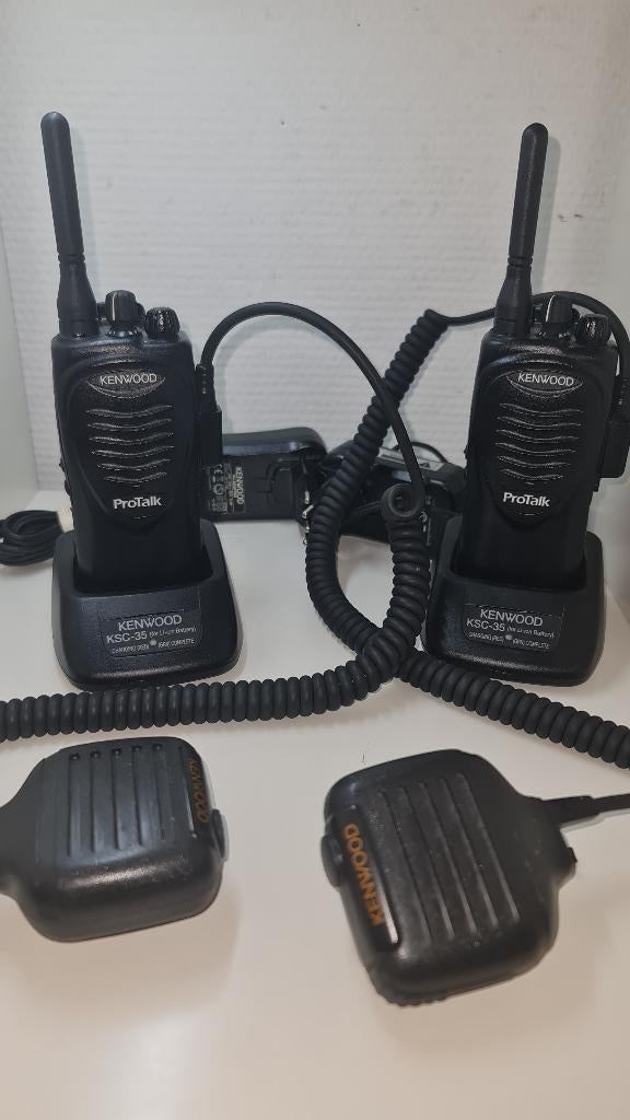 Kenwood Protalk TK3201 portofoons vergunningsvrij compleet, Ophalen, Met broekklem, Zo goed als nieuw, Portofoon of Walkie-talkie