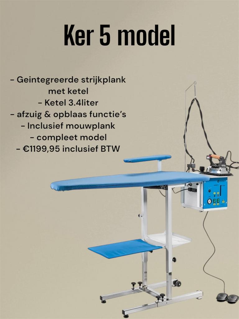 Battistella ker5 stoomstrijkijzer, Ophalen of Verzenden, Nieuw