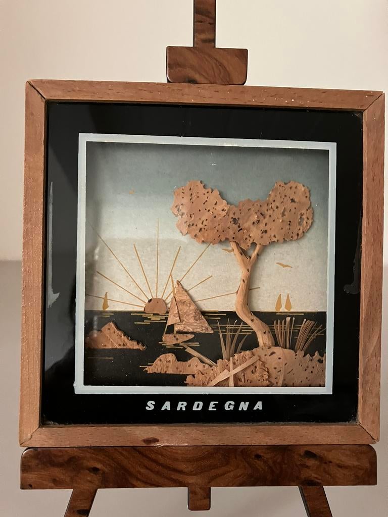 Kunstwerkje in KURK, handwerk Sardinië., Ophalen of Verzenden