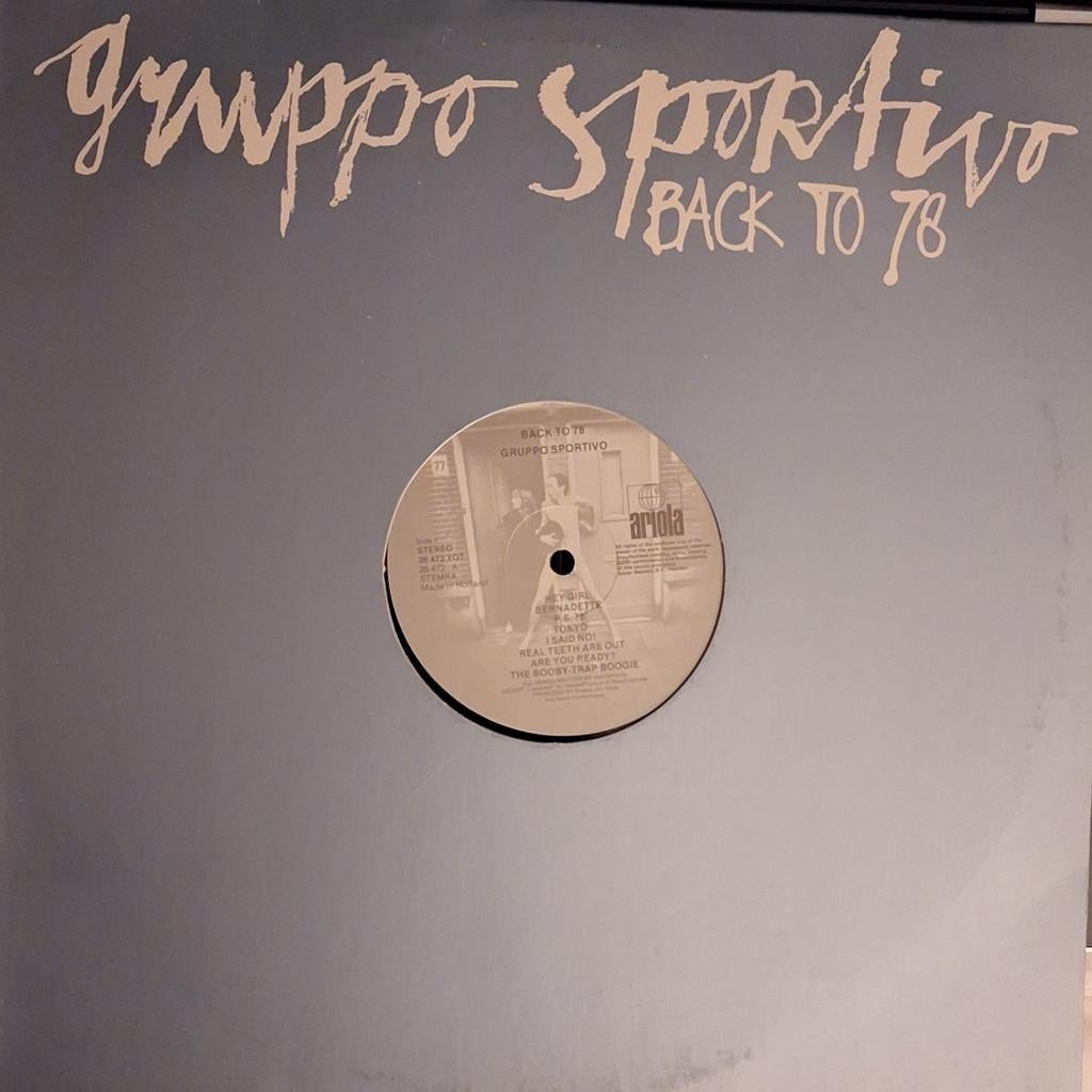 vinyl LP  GRUPPO SPORTIVO Back To 78, Enlèvement, Comme neuf