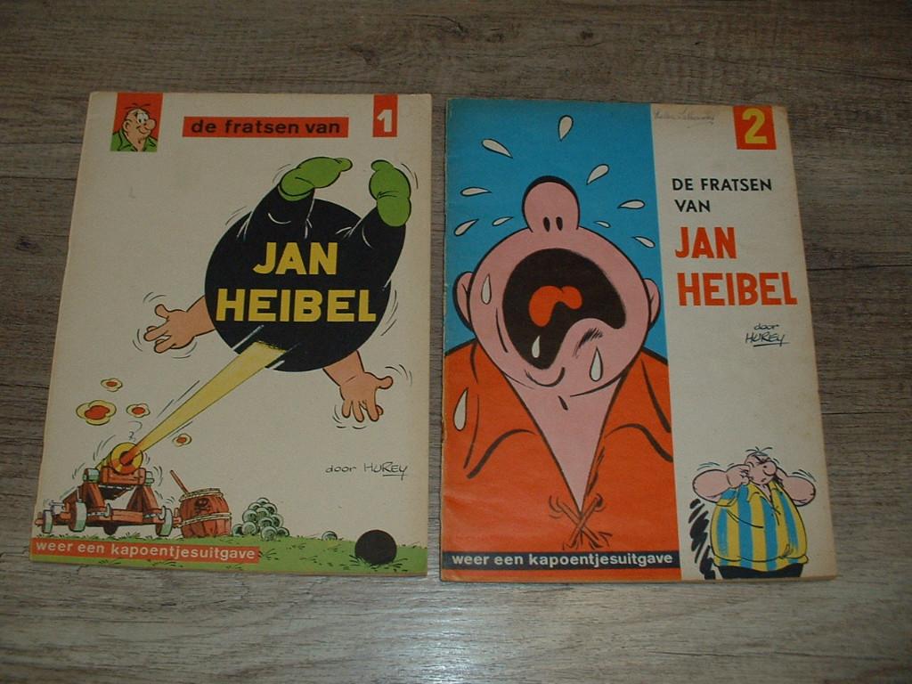 strips de fratsen van jan heibel jaren ' 60- '70 - 1e druk, Boeken, Meerdere stripboeken, Ophalen of Verzenden, Hurey