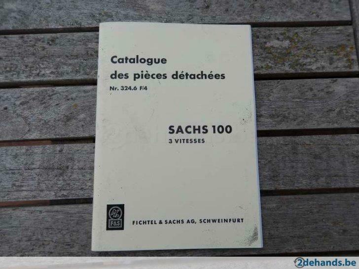 Sachs 100 cc met 3 versnellingen jaren 1950-60, Motoren, Handleidingen en Instructieboekjes, Ophalen of Verzenden