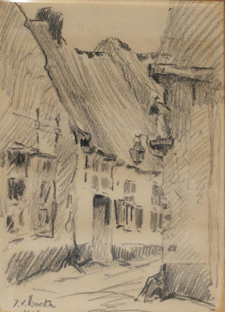 Jozef Van Hooste (1884-1940): Oud Stadszicht, Enlèvement ou Envoi