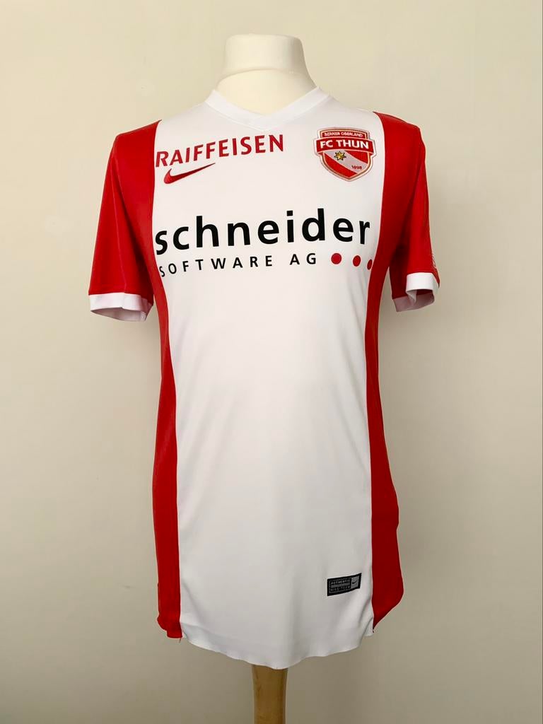 FC Thun 2017-2018 home Dzonlagic match worn Nike shirt, Sport en Fitness, Voetbal, Gebruikt, Shirt, Maat S