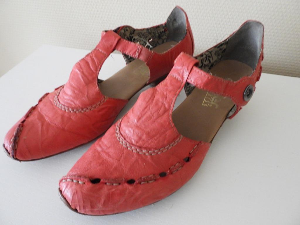 RIEKER comfortschoenen - mt 41, Schoenen met lage hakken, Ophalen of Verzenden, Gedragen, Rood