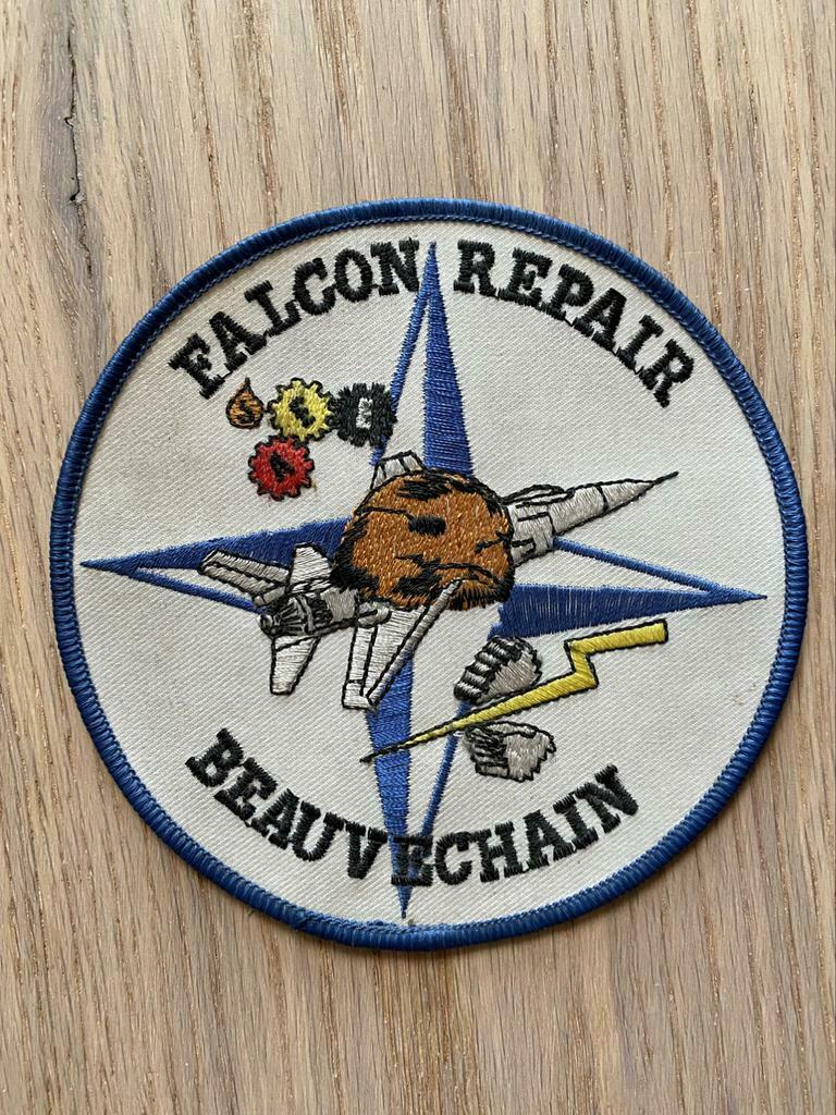 Belgian Air Force - Falcon Repair - Beauvechain, Ophalen of Verzenden, Zo goed als nieuw, Patch, Badge of Embleem