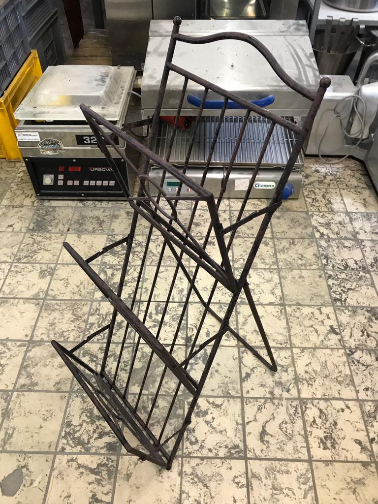 Nouveau porte-revues en fer forgé à 3 compartiments - 90 cm, Enlèvement ou Envoi, Neuf