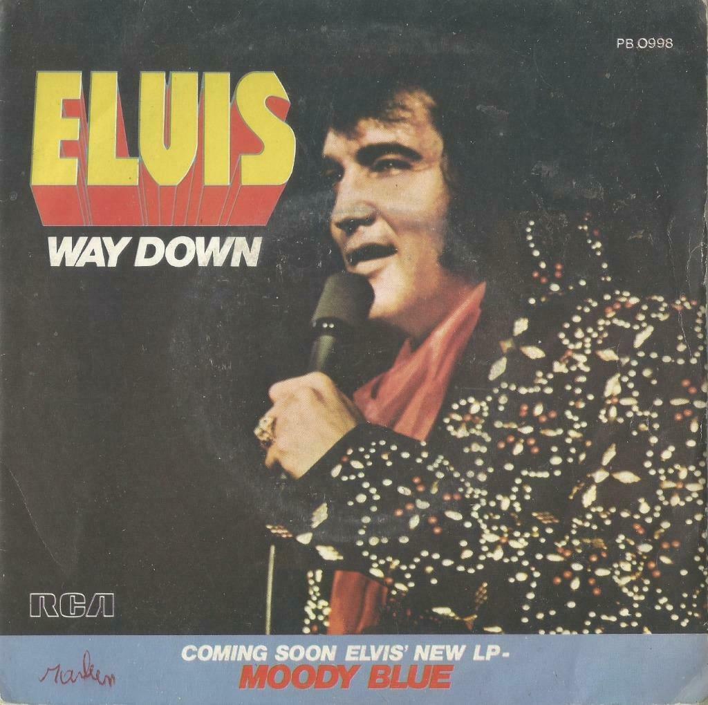 Elvis Presley – Way down / Pledging my love - Single - Fr, Enlèvement ou Envoi, Utilisé, Pop