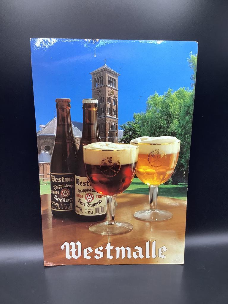 Westmalle Trappist bierbord, Ophalen of Verzenden, Gebruikt